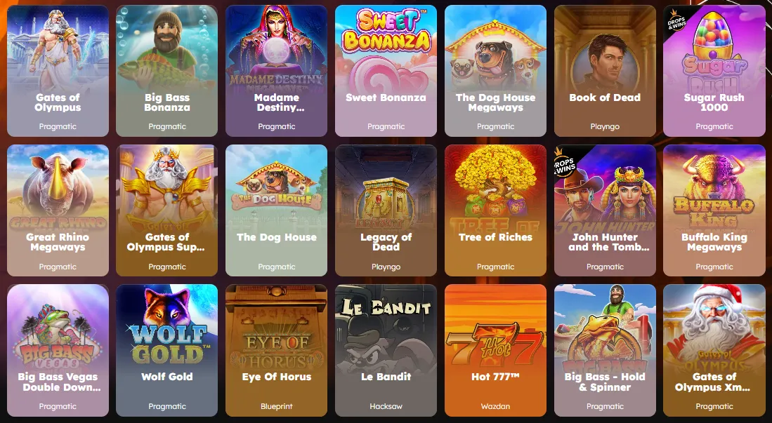 mania casino popular